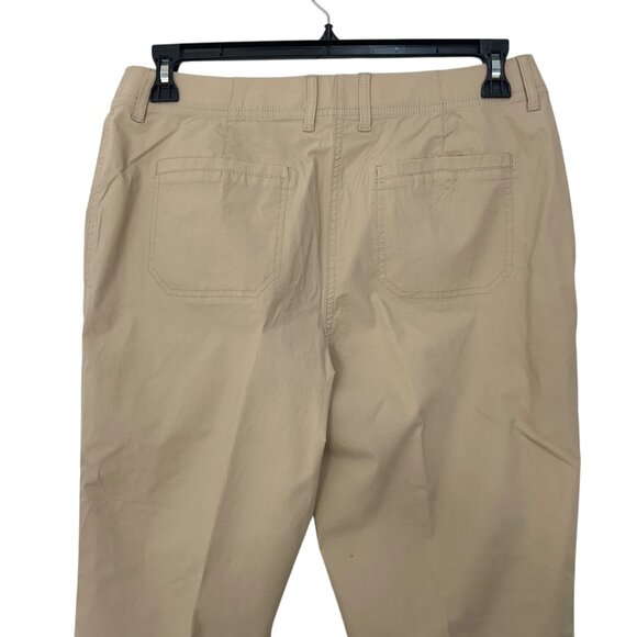 Chicos Womens Beige Slim Straight Cropped Pants SZ 0.5 US sz 6 Mid Rise Classic - Picture 7 of 12